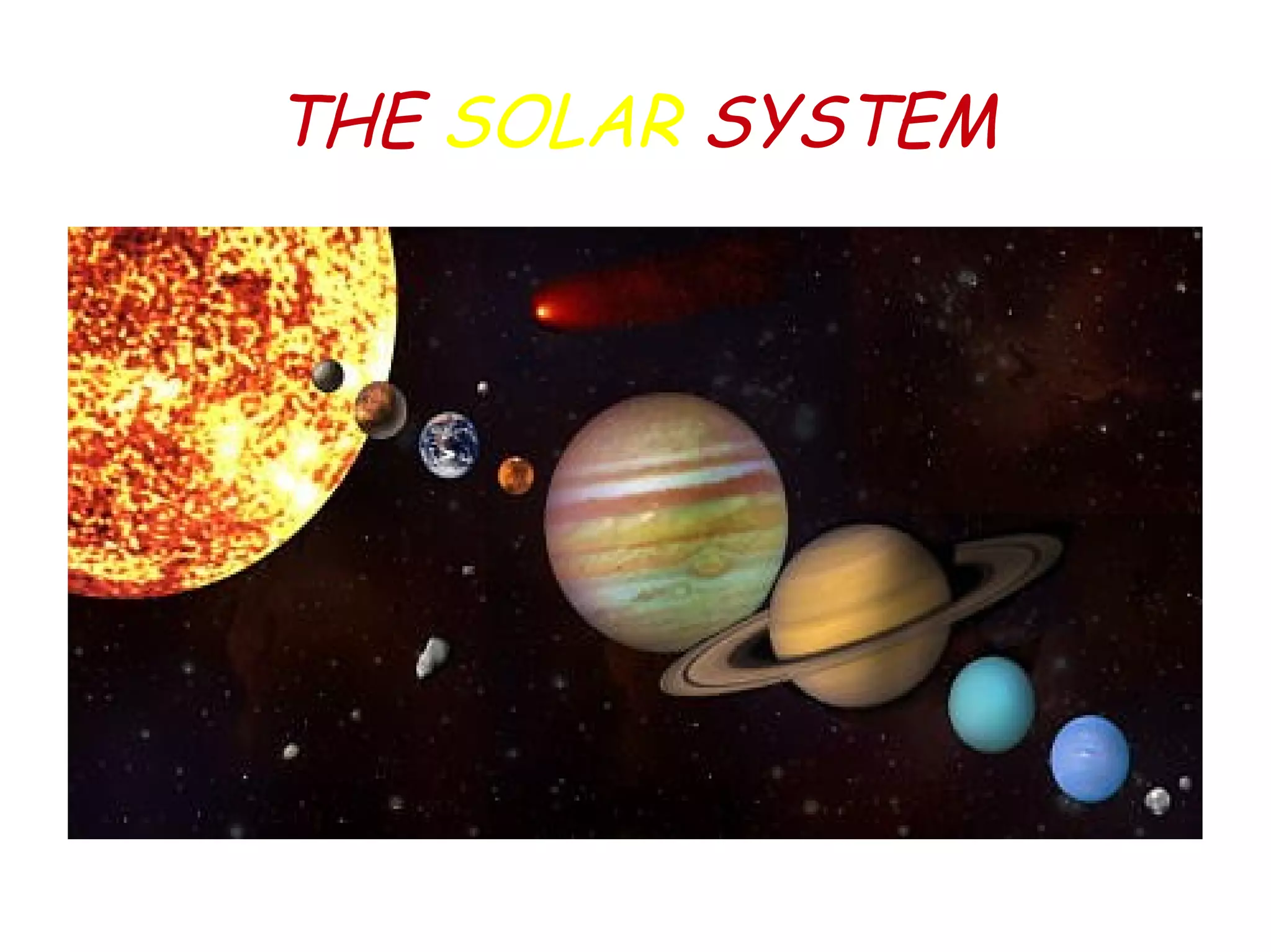 THE SOLAR SYSTEM