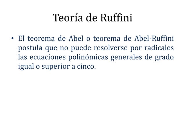 Ruffini PPT ruffini-ppt