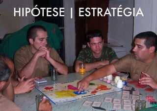 HIPÓTESE | ESTRATÉGIA
 