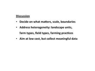 Rufino Informed sampling for targeting mitigation Nov 10 2014