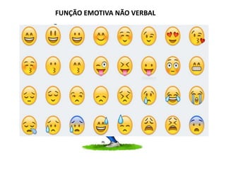 FUNÇÃO EMOTIVA NÃO VERBAL
 