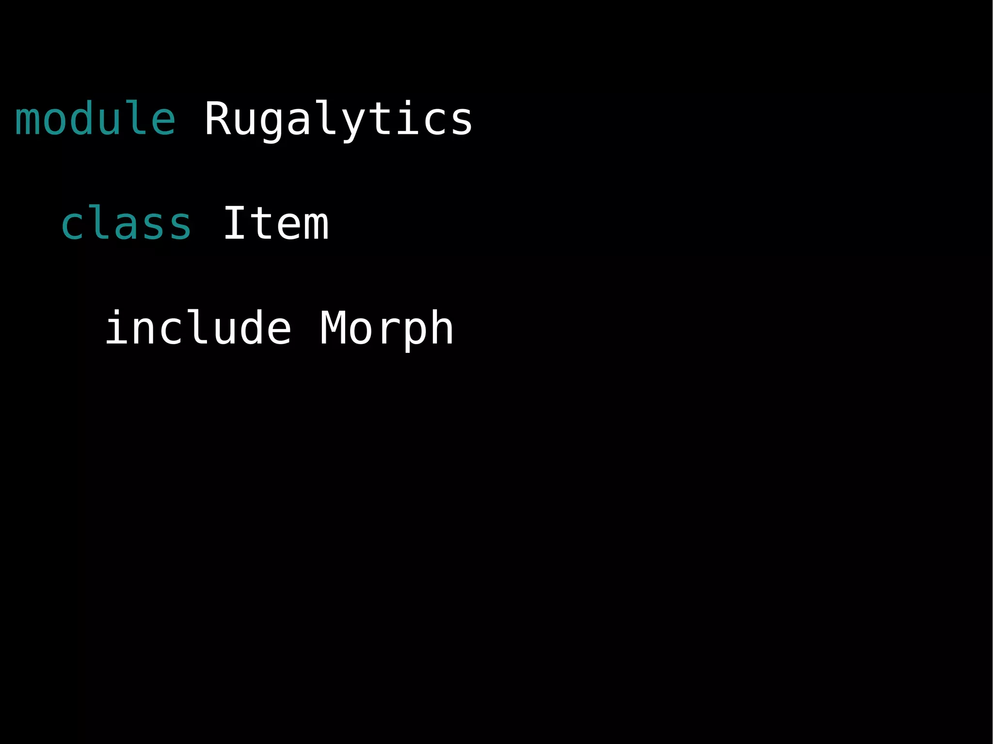 Rugalytics | Ruby Manor Nov 2008