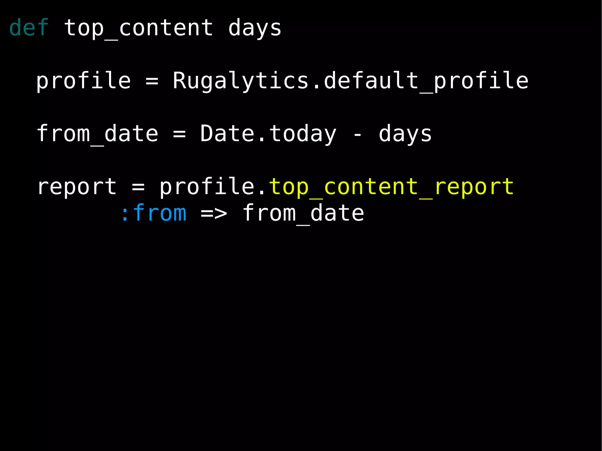 Rugalytics | Ruby Manor Nov 2008