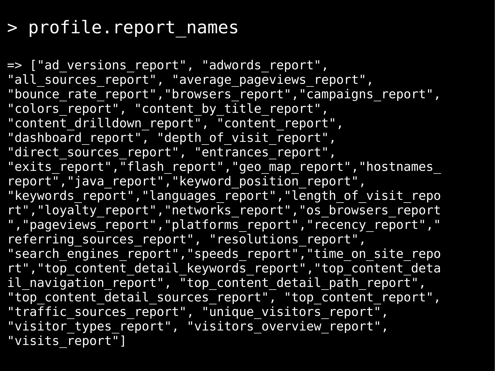 Rugalytics | Ruby Manor Nov 2008