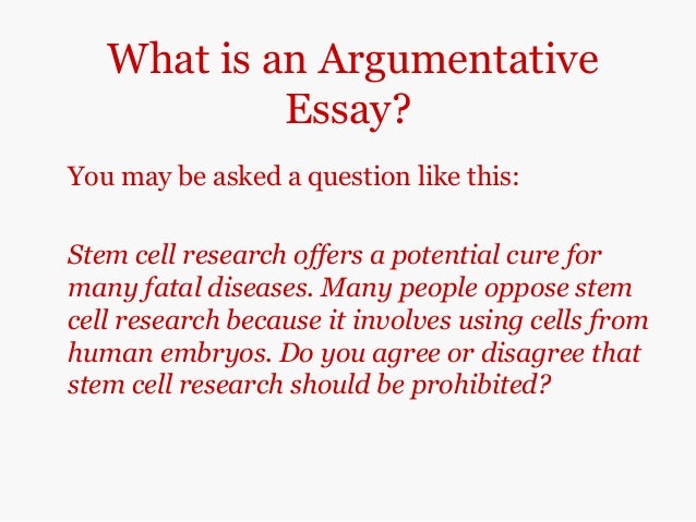 Stem Cell Research Controversy: An Argumentative Essay | Researchomatic