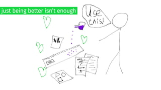 just being better isn’t enough
 