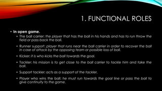 Functional Roles In Rugby RUGBY | PDF