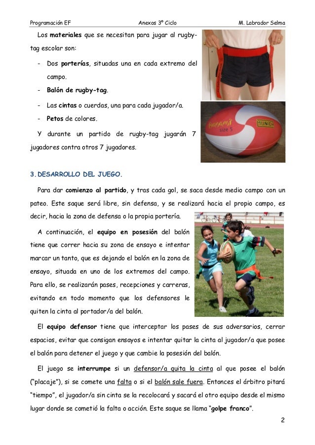 Rugby tag sin