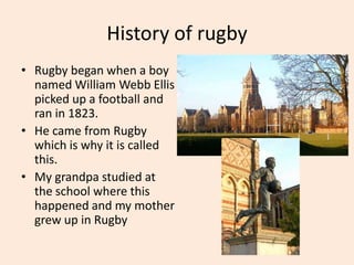 How Invented Rugby Rugby and tag rugby Escola Madrenc de Vilablareix | PPTX