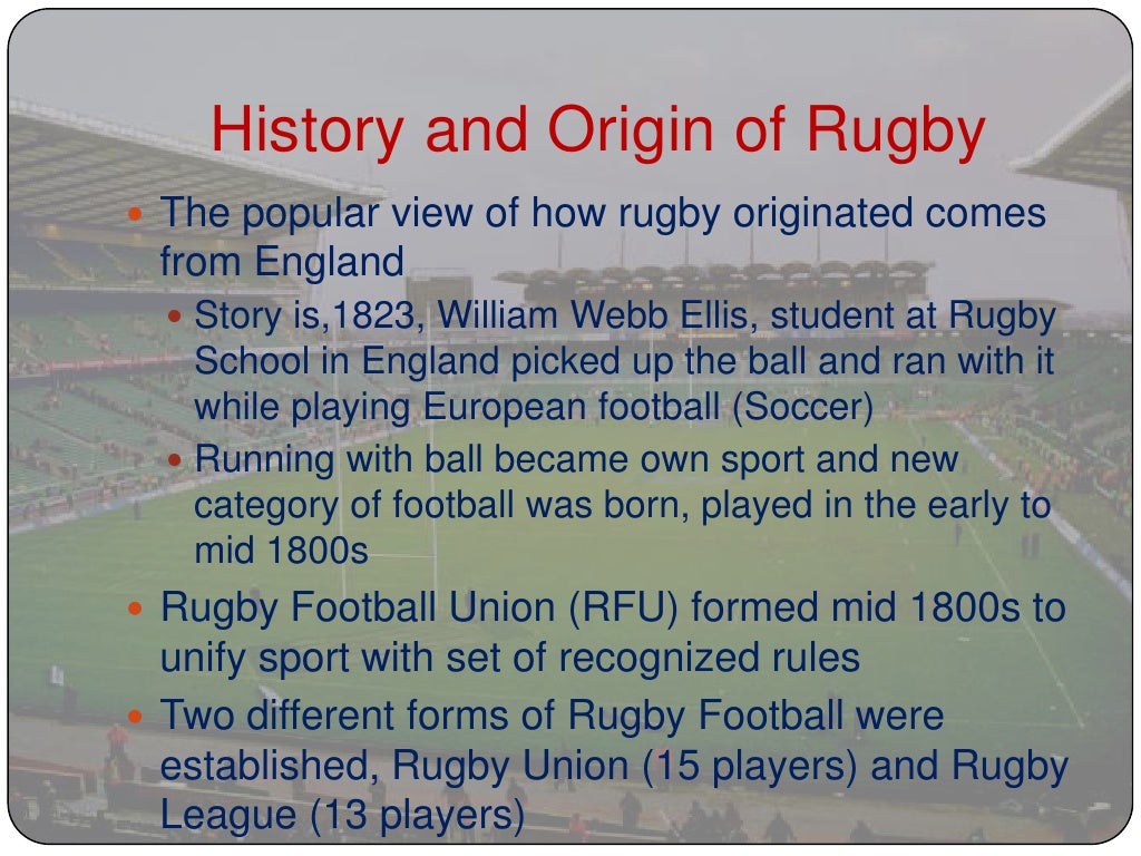 Rugby basic rules and terminology