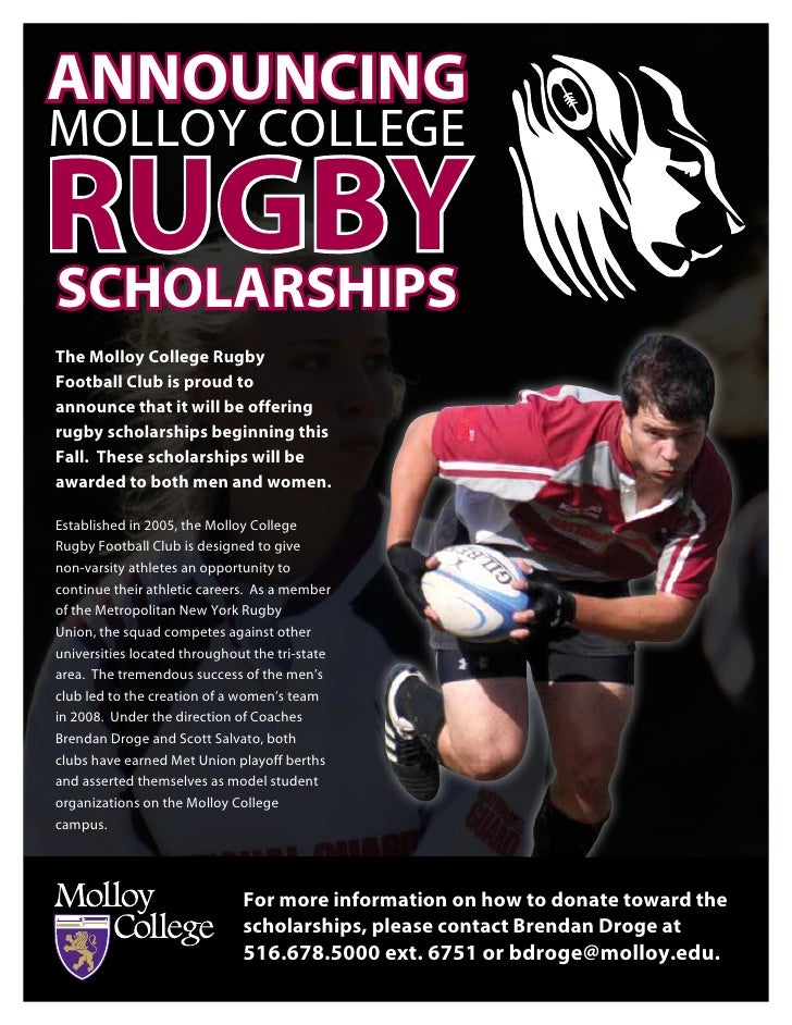 Rugby Scholarship Flyer