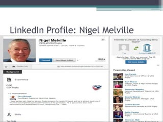 LinkedIn Profile: Nigel Melville
 