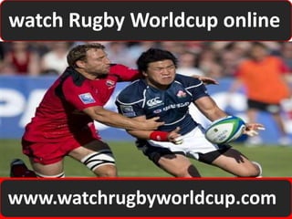 watch Rugby Worldcup online
www.watchrugbyworldcup.com
 