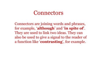 Spite Connector Cohesion: Introduction | PPT