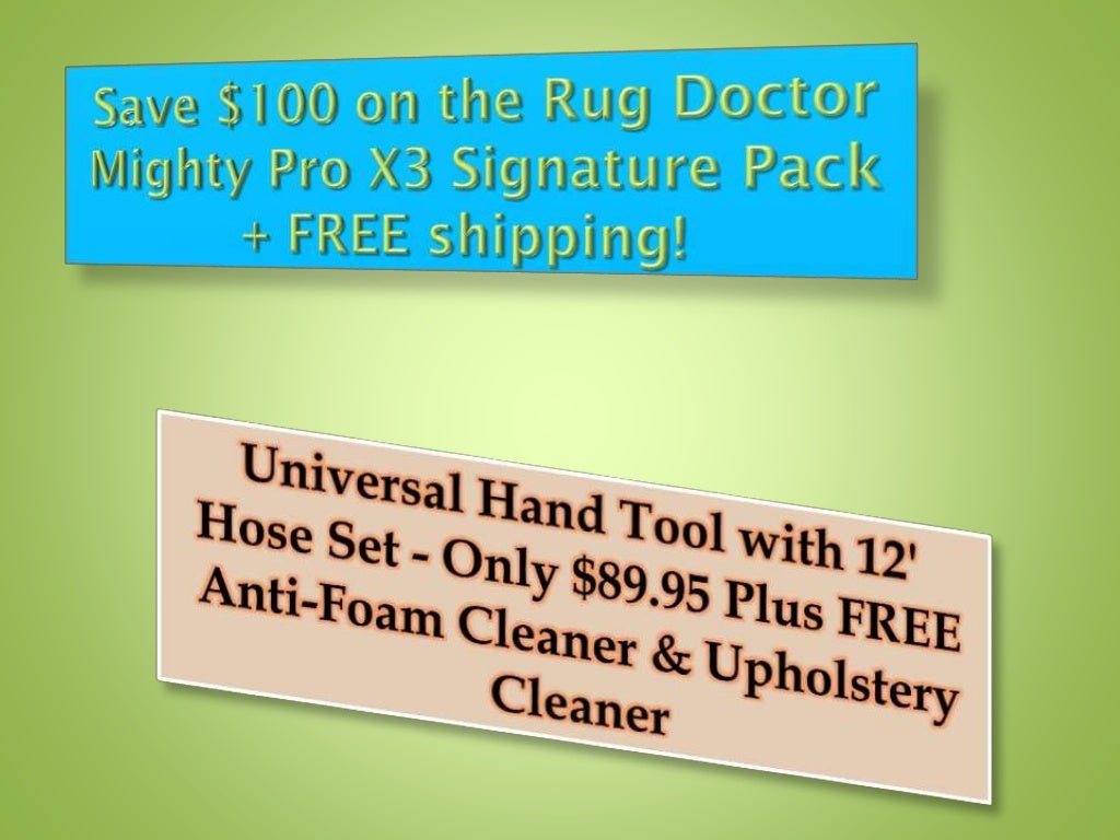 Rug doctor coupon