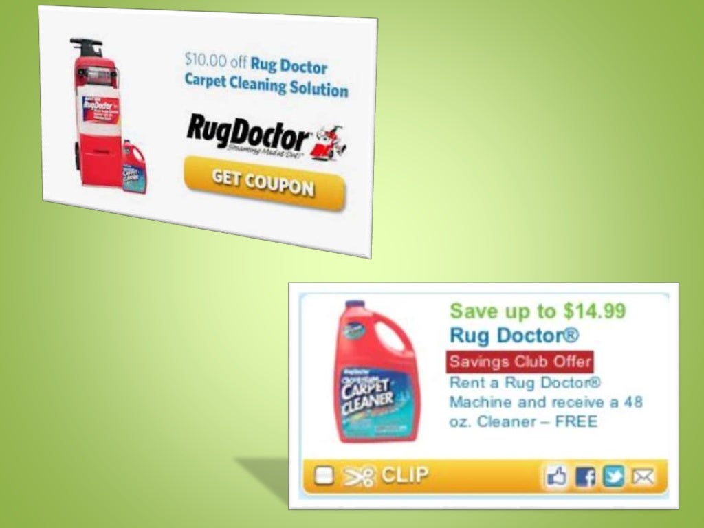 Rug doctor coupon