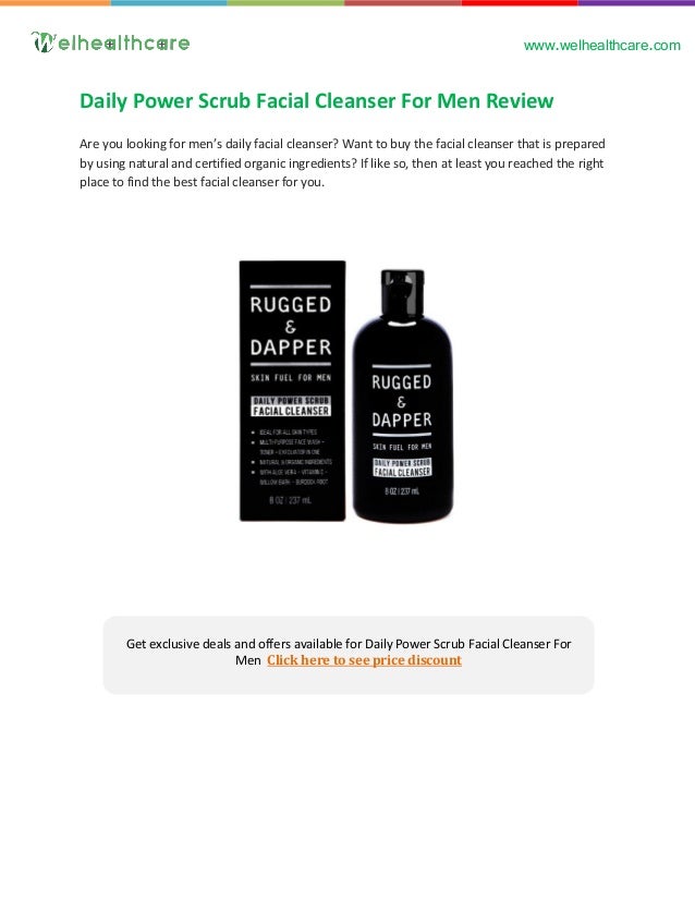 rugged & dapper facial cleanser for men