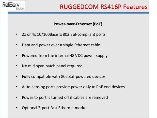 Ruggedcom Rs416 P Ruggedcom Rs416 P
