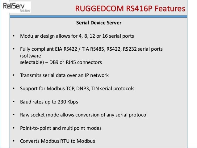 Ruggedcom Rs416 P Ruggedcom Rs416 P
