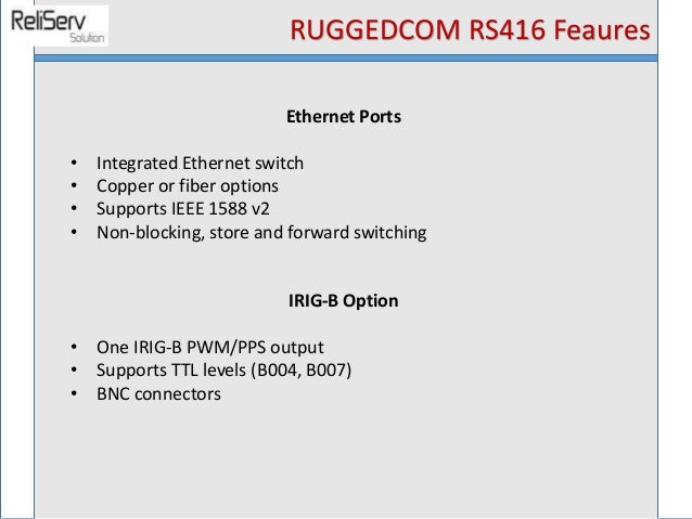 Ruggedcom Rs416 P