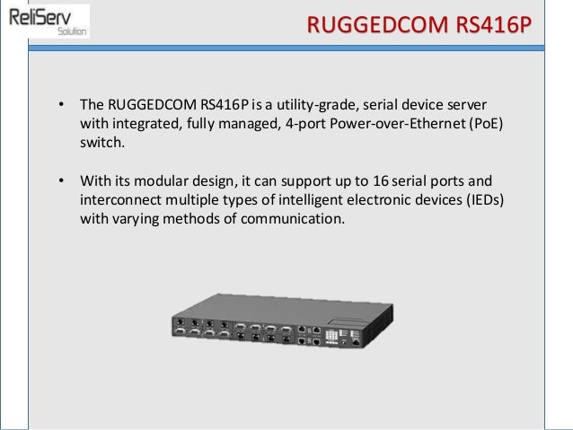 Ruggedcom Rs416 P Ruggedcom Rs416 P