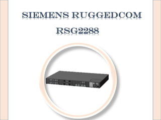 Switch Ruggedcom Rst2228 RUGGEDCOM RSG2288 rack switch | PDF