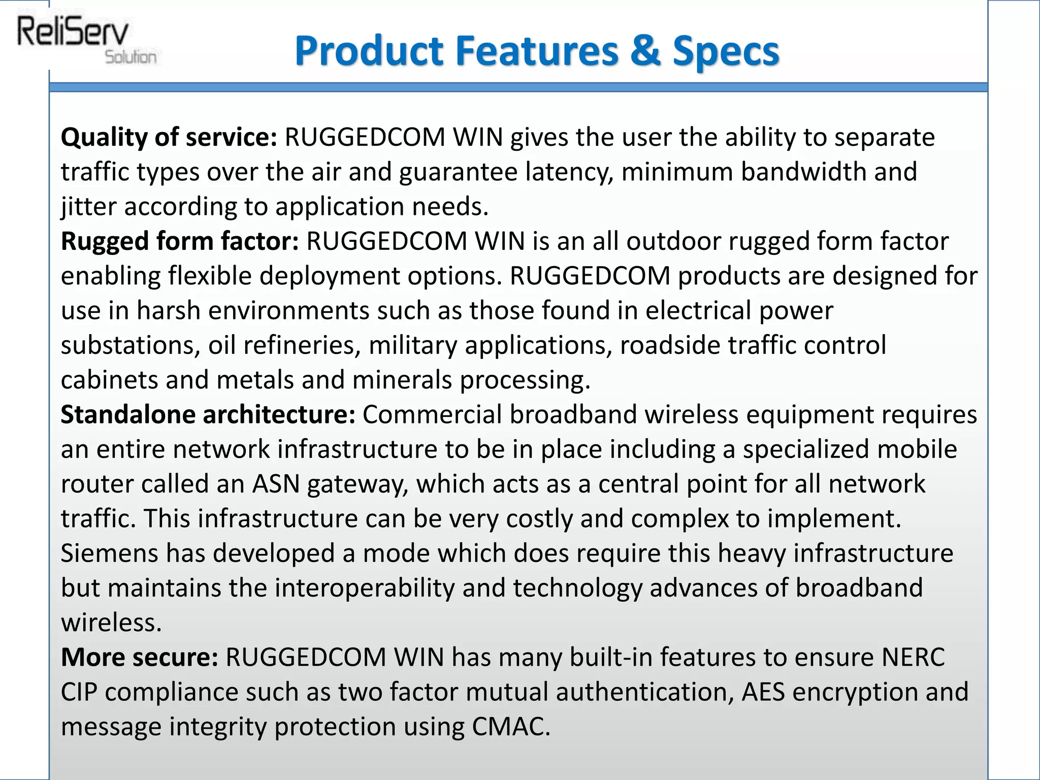 RUGGEDCOM WIN7000 wimax | PDF