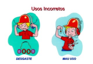Usos Incorretos DESGASTE MAU USO 