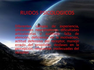 Ruidos En La Comunicacion