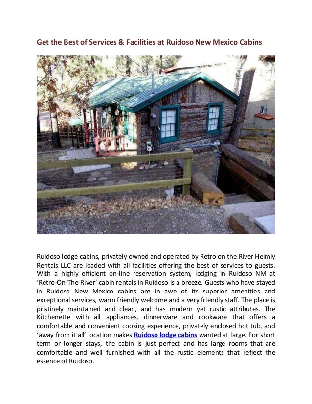 Get The Best Of Services Facilities At Ruidoso New Mexico Cabins