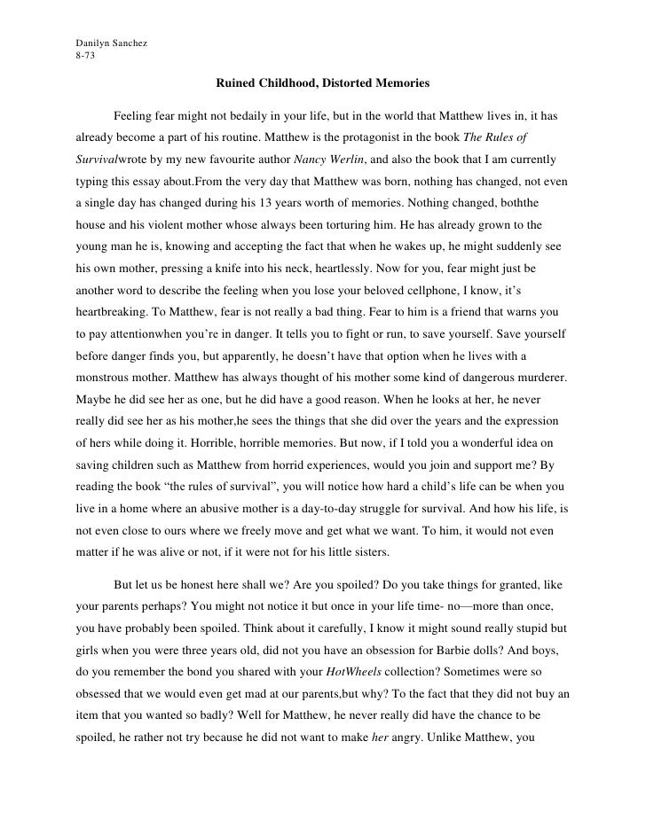 Danilyn's Child Slavery Essay