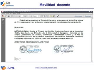 Movilidad  docente 