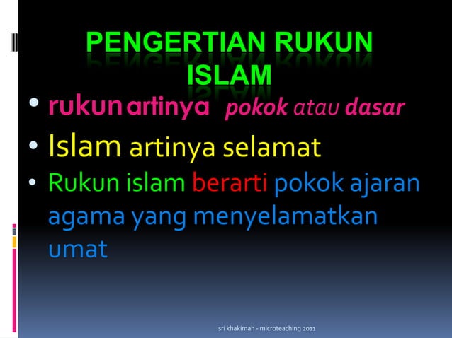 Rukun islam | PPTX