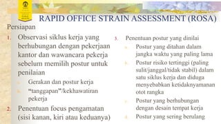 Pengukuran Rosa pengukuran ergonomi di perkantoran .pptx