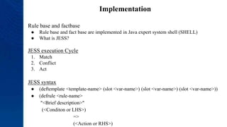 Rule based expert system | PPTX