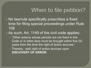 Rule 108 | PPTX