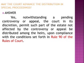 Rule 109 appeals in special proceedings | PPTX