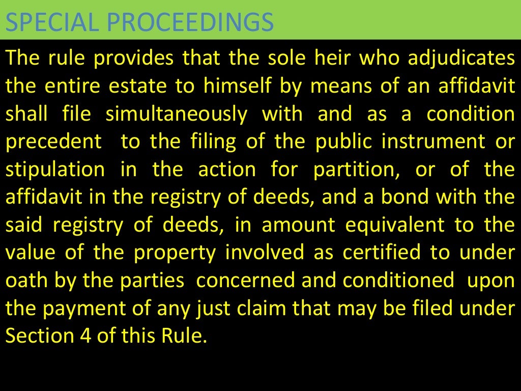 Rule 74 SUMMARY SETTLEMENT OF ESTATES