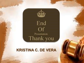 KRISTINA C. DE VERA
 