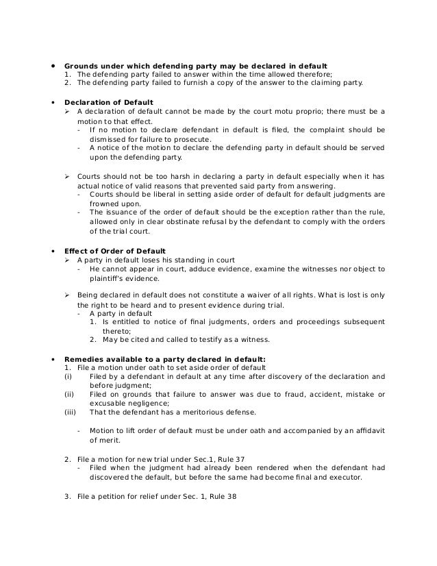 Adverse Action Notice >> Remedial Law Rule 9 effect of failure to plead Adverse Action Notice >> Remedial Law Rule 9 effect of failure to plead