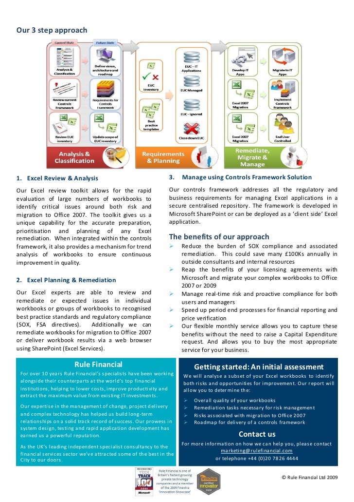 Managing Excel Workbooks For Sox Compliance