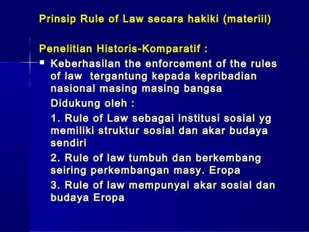 Rule Of Law