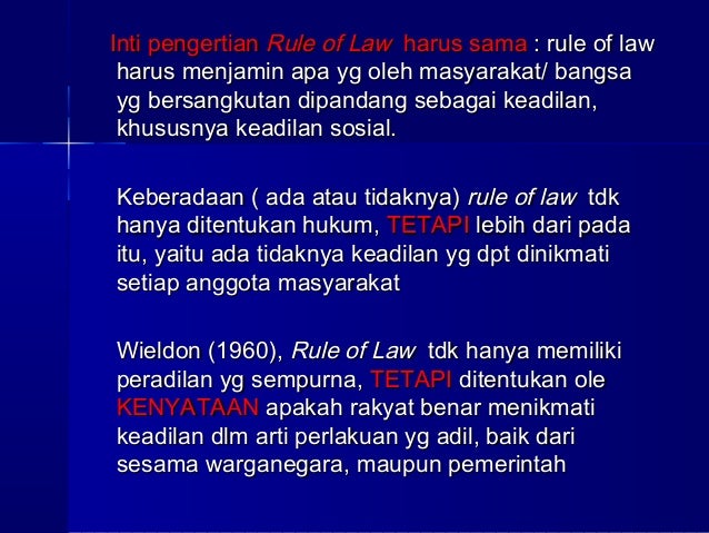 Rule Of Law