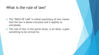Rule of Law | PPTX