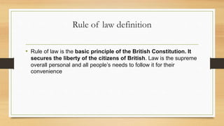rule of law. | PPT