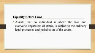 The Concept of Rule of law : origin, development & Indian Constitution ...