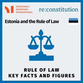 RULE OF LAW
KEY FACTS AND FIGURES
EstoniaandtheRuleofLaw
 