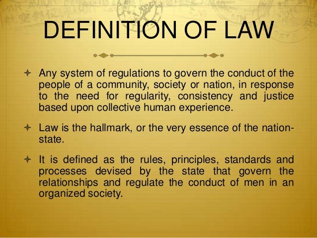 Rule of law: Political Science