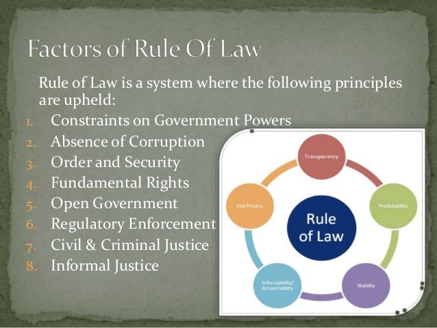 role of law role of law