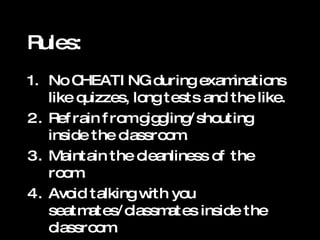 Rules | PPT